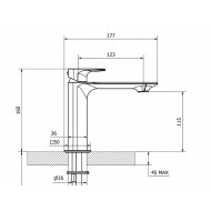 Teorema Slope Dark Mirror - Μπαταρία Νιπτήρος 250911