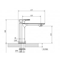 Teorema Slope Chrome - Μπαταρία Νιπτήρος 110911