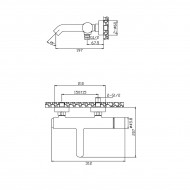 Karag Joan Cromo 24603-425A Αναμεικτική Μπαταρία Μπανιέρας Ασημί