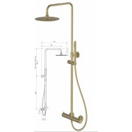 Teorema Slope Soft Brass - Στήλη Ντουζ Μπάνιου 320940