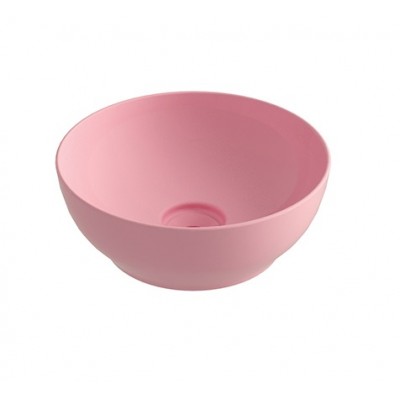 Orabella Olympia Επικαθήμενος Νιπτήρας Φ38x14.4cm Trend Round 02 Rosa Lucido