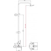 Kls Lux - Μπαταρία Λουτρού με Στήλη Πλήρης 690650L