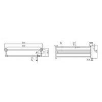 Karag Artemis Gun Metal Πετσετοκρεμάστρα - A0150345