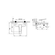 Karag Andare WNX238073PH-B Αναμεικτική Μπαταρία Μπανιέρας Πλήρες Σετ