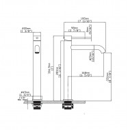 Karag Artemis Αναμεικτική Μπαταρία Νιπτήρα Cromo B99001-C