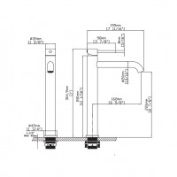 Karag Artemis Αναμεικτική Μπαταρία Νιπτήρα Cromo B99001-C