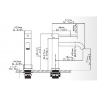 Karag Artemis Αναμεικτική Μπαταρία Νιπτήρα Oro B99001-O