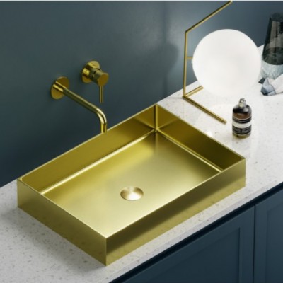 1 Karag Saturn Επικαθήμενος Νιπτήρας σετ βαλβίδα 55x38cm Oro BB9812-BG