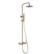 Imex Line Ρυθμιζόμενη Στήλη Ντουζ με Μπαταρία 95-132cm Gold BDD038/OC