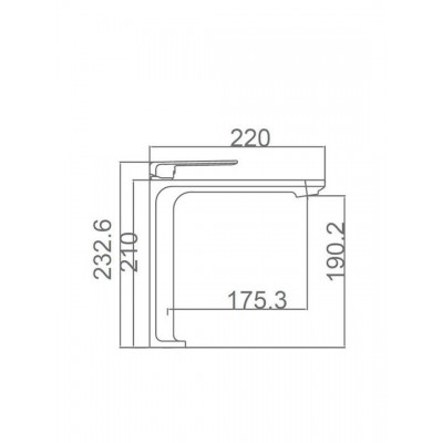 Imex Fiyi Αναμεικτική Μπαταρία Νιπτήρα Ψηλή Chrome BDF016-3