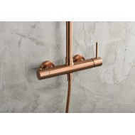 Imex Monza Ρυθμιζόμενη Στήλη Ντουζ με Μπαταρία 88-124cm Rose Gold Mat BDM039-ORC