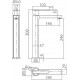 Imex Roma Αναμεικτική Μπαταρία Νιπτήρα Ψηλή Chrome BDR001-3