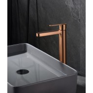 Imex Roma Αναμεικτική Μπαταρία Νιπτήρα Ψηλή Rose Gold Mat BDR001-3ORC