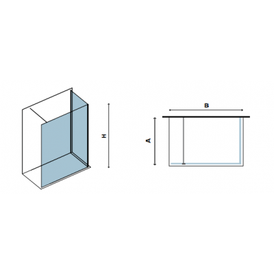 Karag Walkin 4 Διαχωριστικό Ντουζιέρας 110x70x200cm Clear Glass Cromo