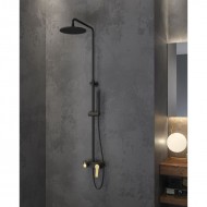 Karag Andare Στήλη Ντουζ 136cm Nero-Bronze WNW33R98PA-B