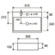 Karag LT2082 Επικαθήμενος Νιπτήρας Πορσελάνης 51.5x36cm Λευκός  51X36