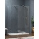 Karag Walkin 2 Διαχωριστικό Ντουζιέρας 120x70x200cm Clear Glass Cromo